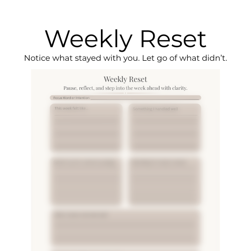 The Weekly Reset